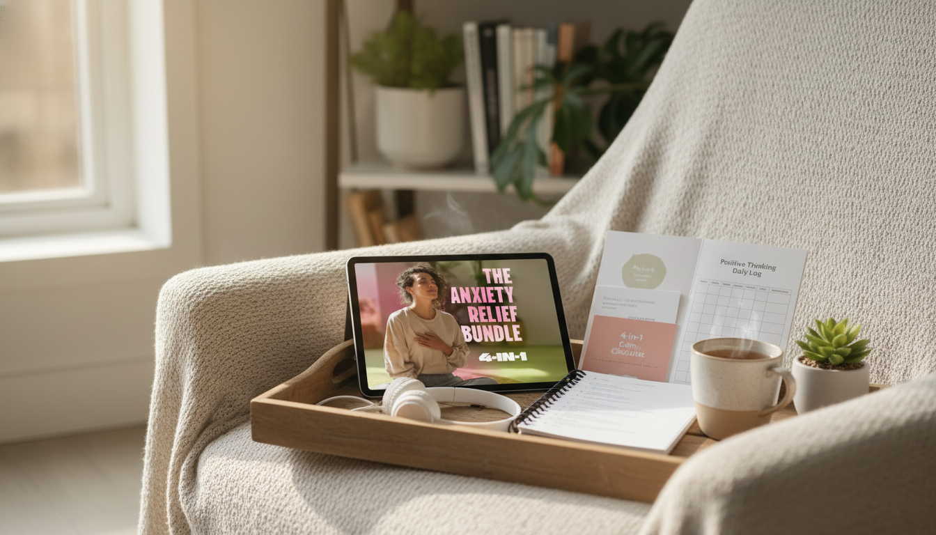 Anxiety Relief Bundle: 4-in-1 Calm Routine That Sticks