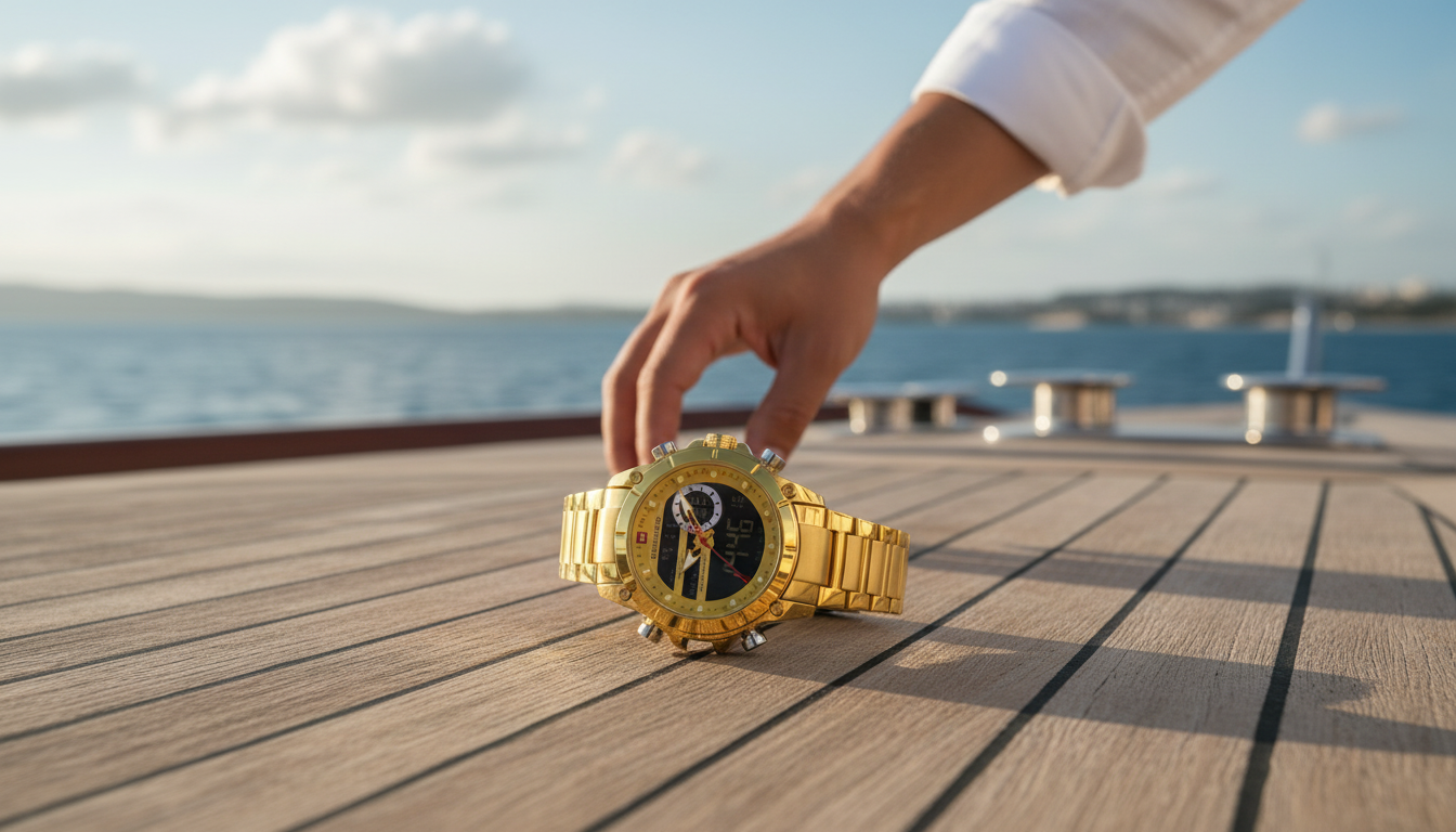 Luxury Waterproof Men’s Quartz Watch for Daily Wear
