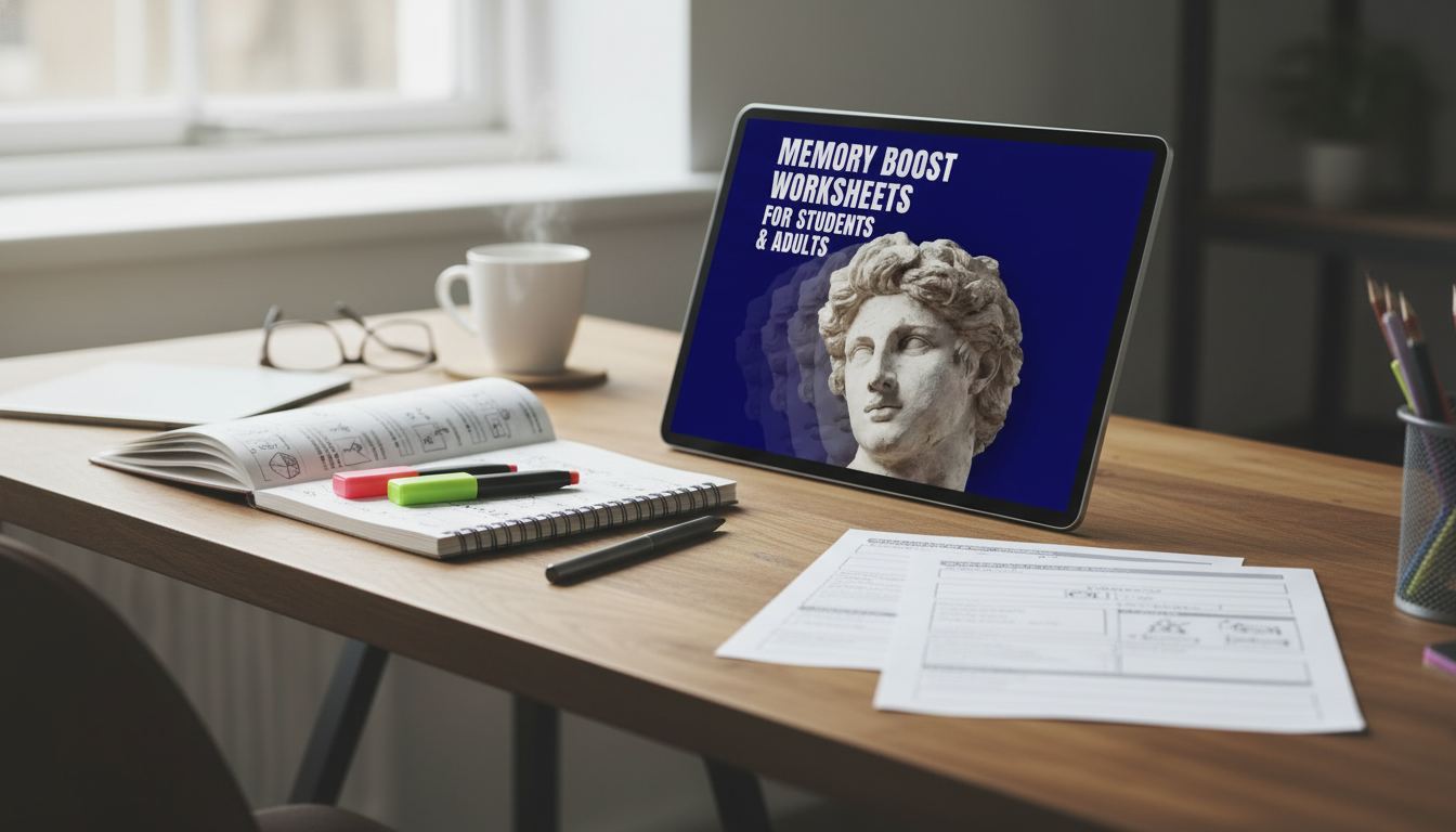 Memory Boost Worksheets: Printable & Digital Recall Practice