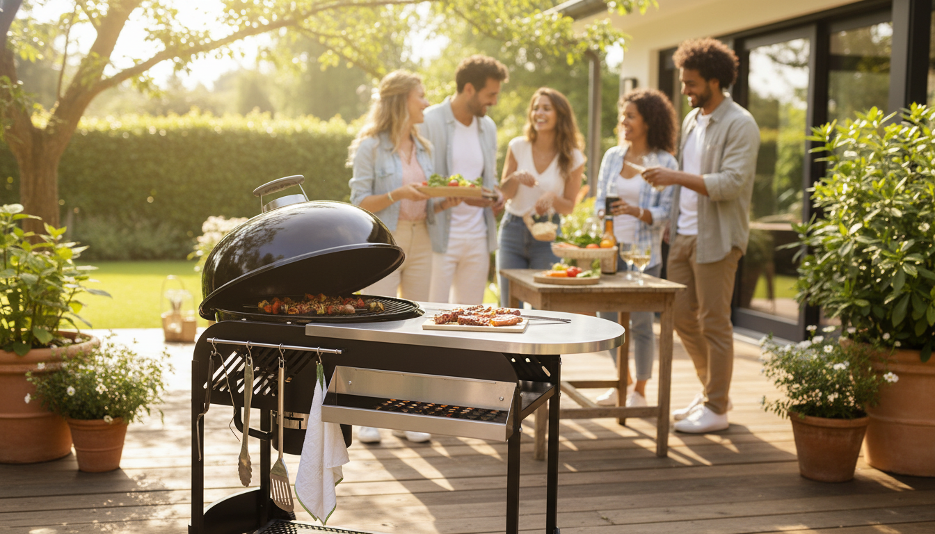 Roll-Anywhere Kettle Grill Guide: Wheels + Side Table
