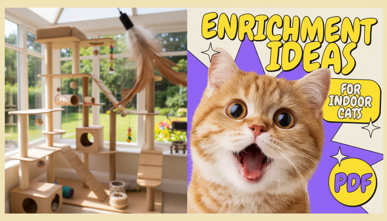 Printable Indoor Cat Enrichment Plan: Toys, Play, Home