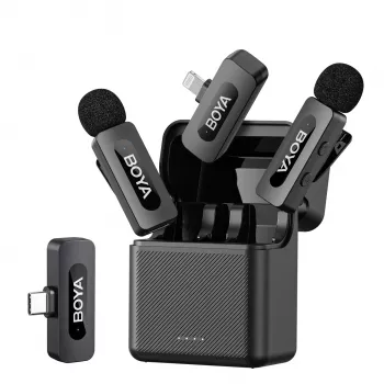 Wireless Lavalier Mic: Noise-Cancel Audio for Any Device